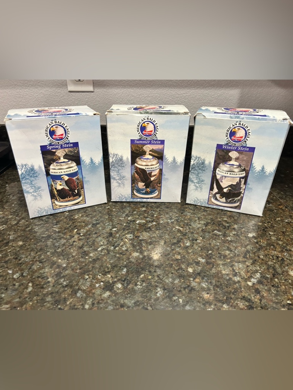 Budweiser American Bald Eagle Stein - Blue, White, Brown